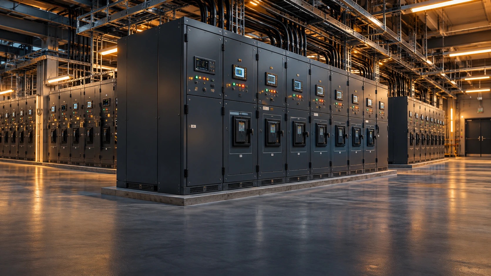 Elektrik dağıtım panoları ve düzenli güç altyapısı