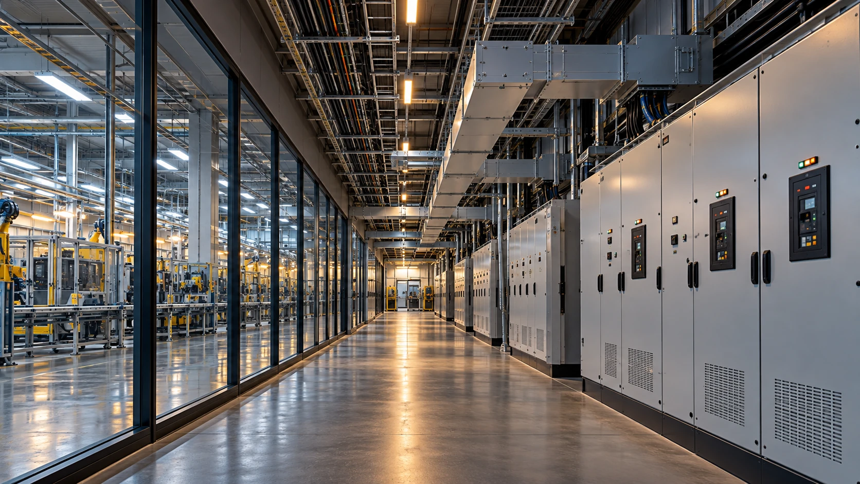 Elektrik dağıtım panoları ve düzenli güç altyapısı